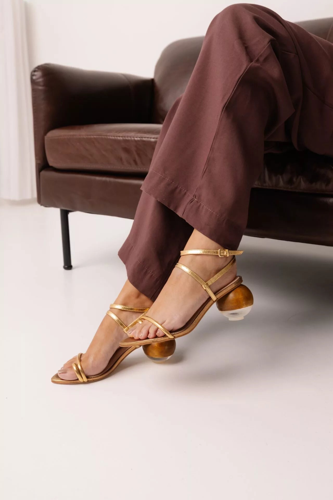 Sandália Salto Madeira Saint-Denis