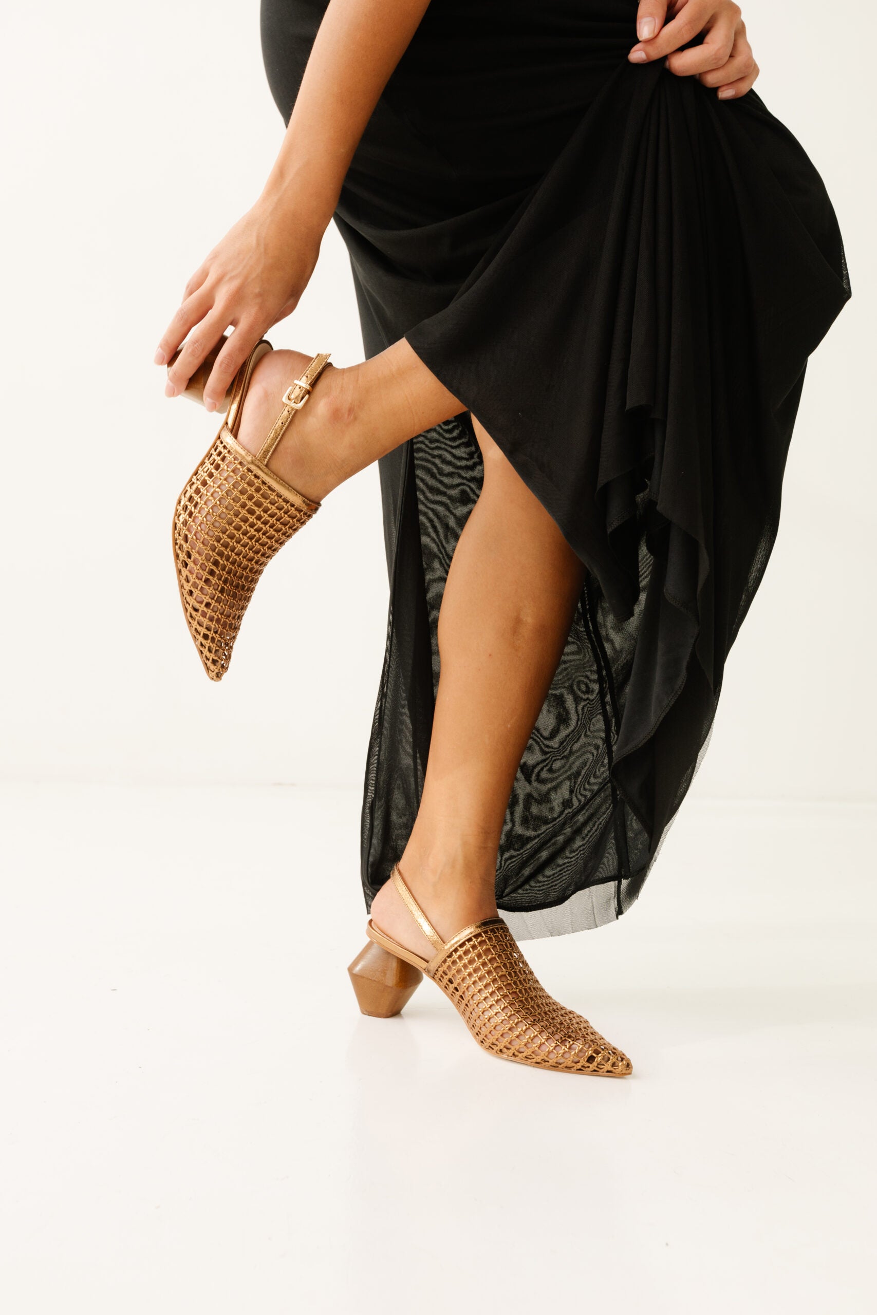 Sapato Slingback Couro Idaho