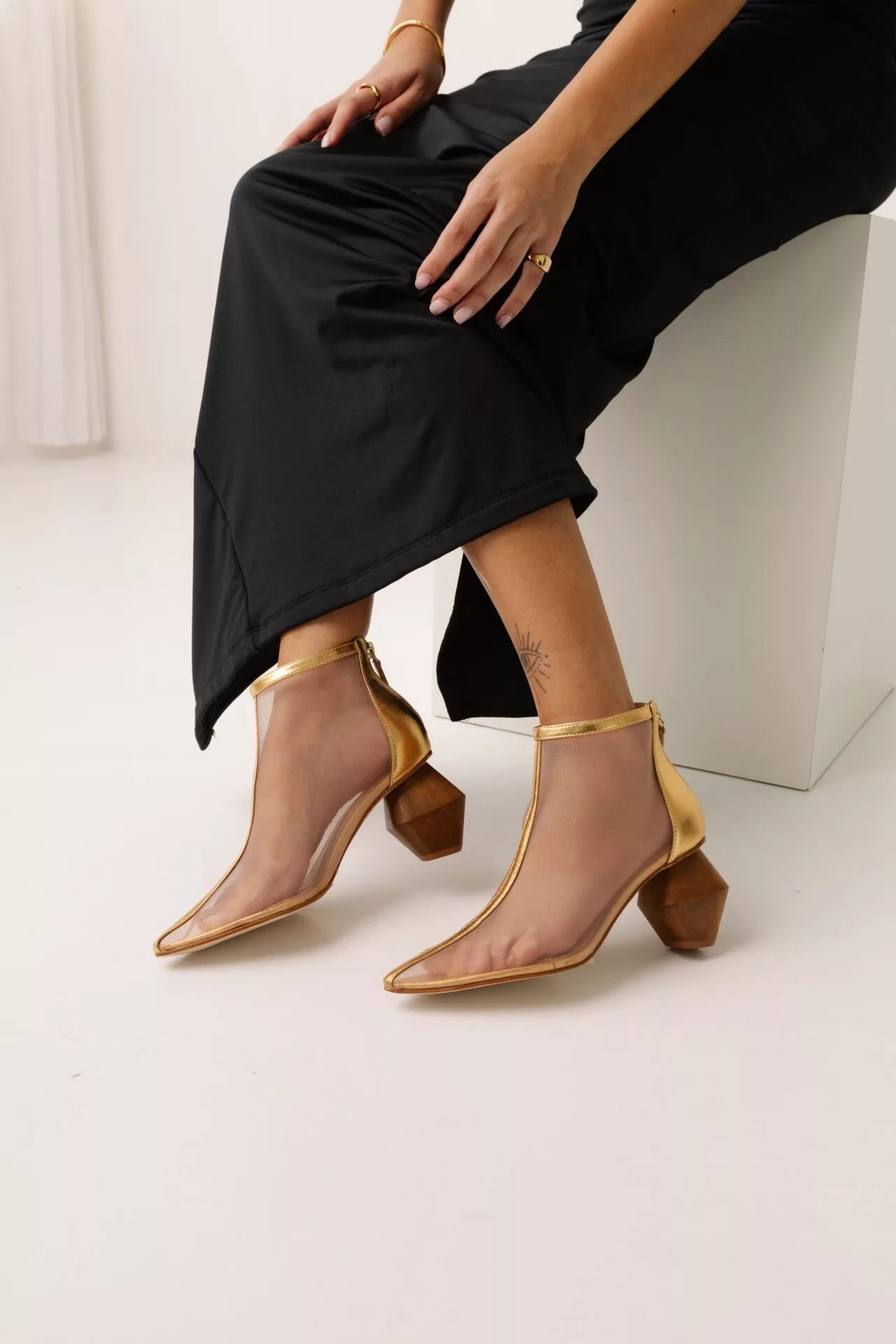 Bota Feminina Transparente Patrícia