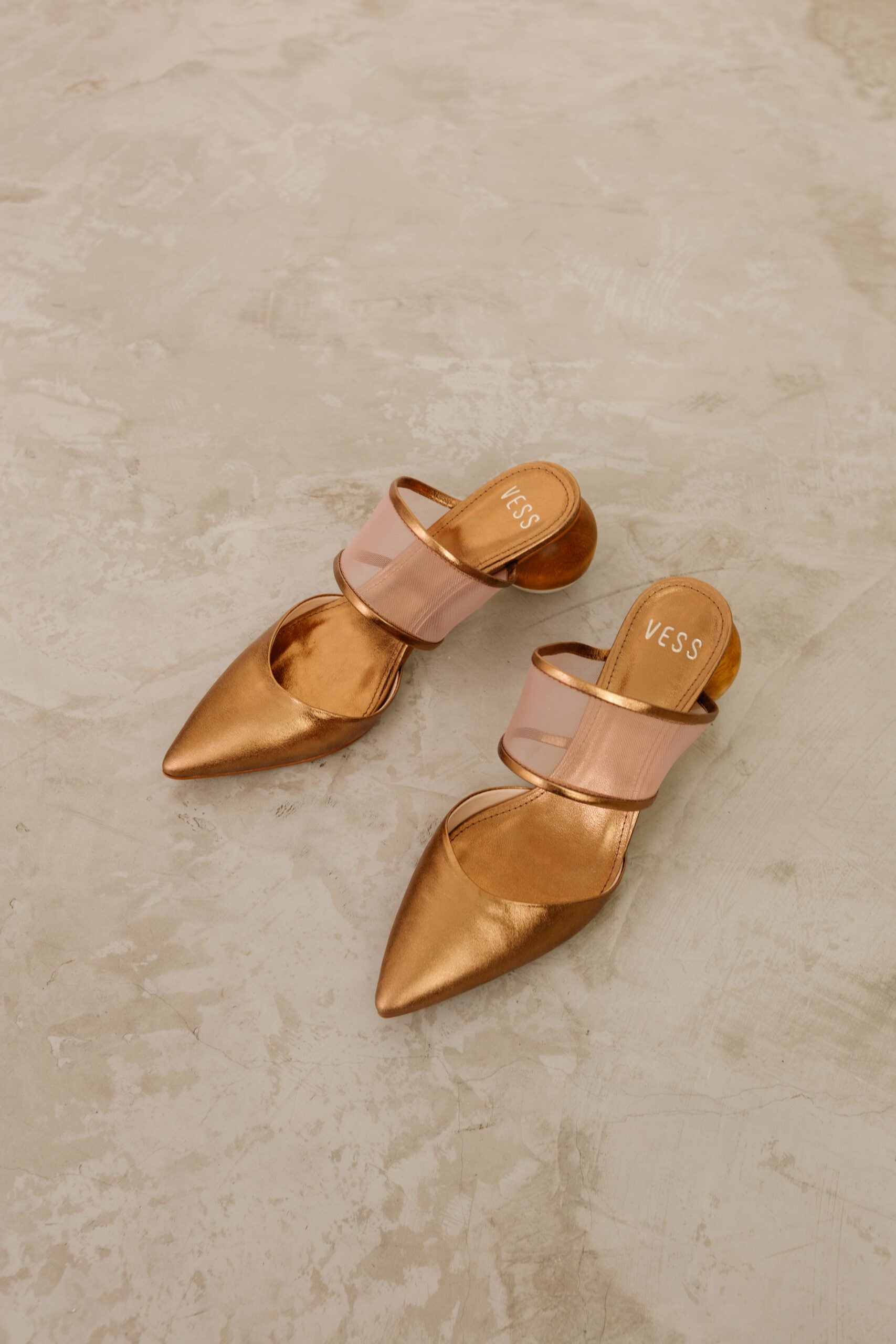 Mule Tela e Couro Milos